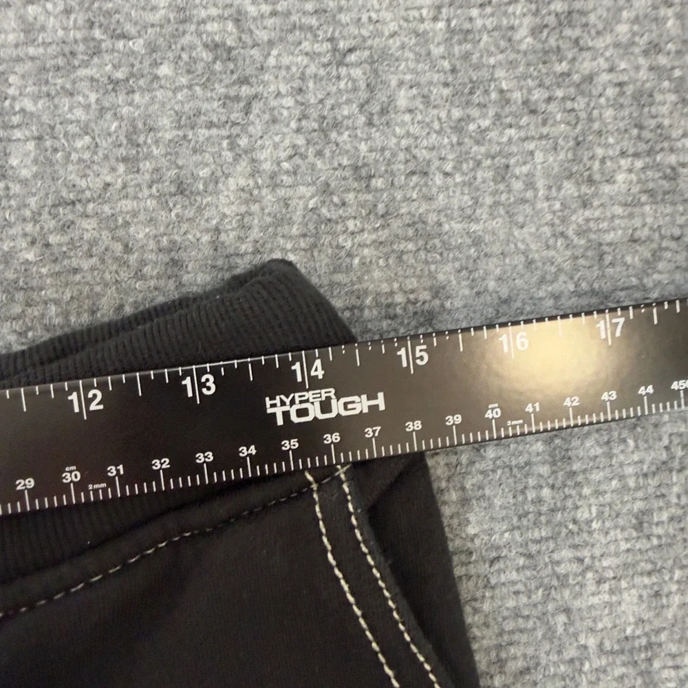 True Religion Contrast Stitch Horseshoe Logo Joggers Black Size S